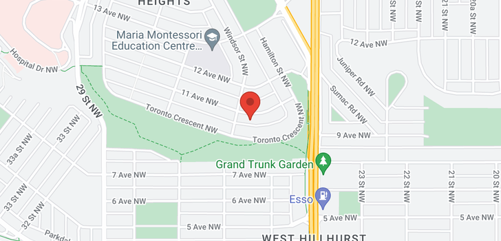 map of 2543 11 Avenue NW